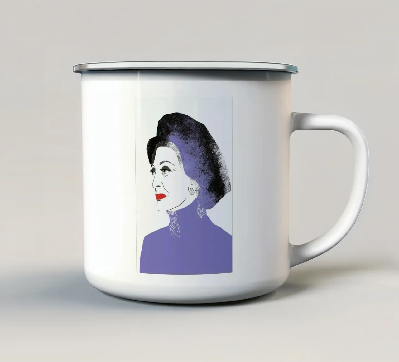 Carmen tazza in smalto da Niina Pechkovskaya