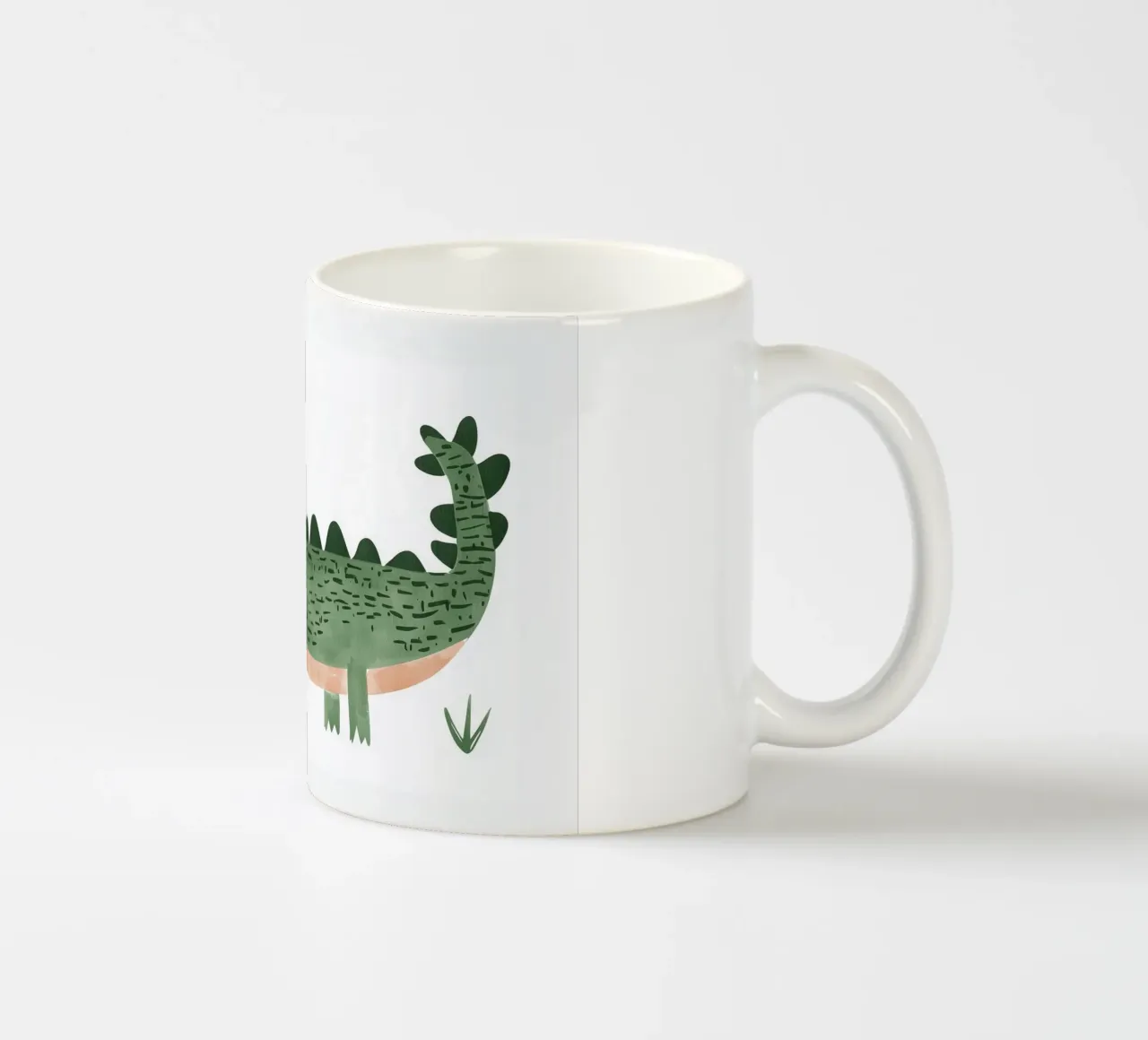 Illustrazione di coccodrillo per la cameretta dei bambini, stanza dei giochi dei ragazzi tazza in ceramica da Little Lola