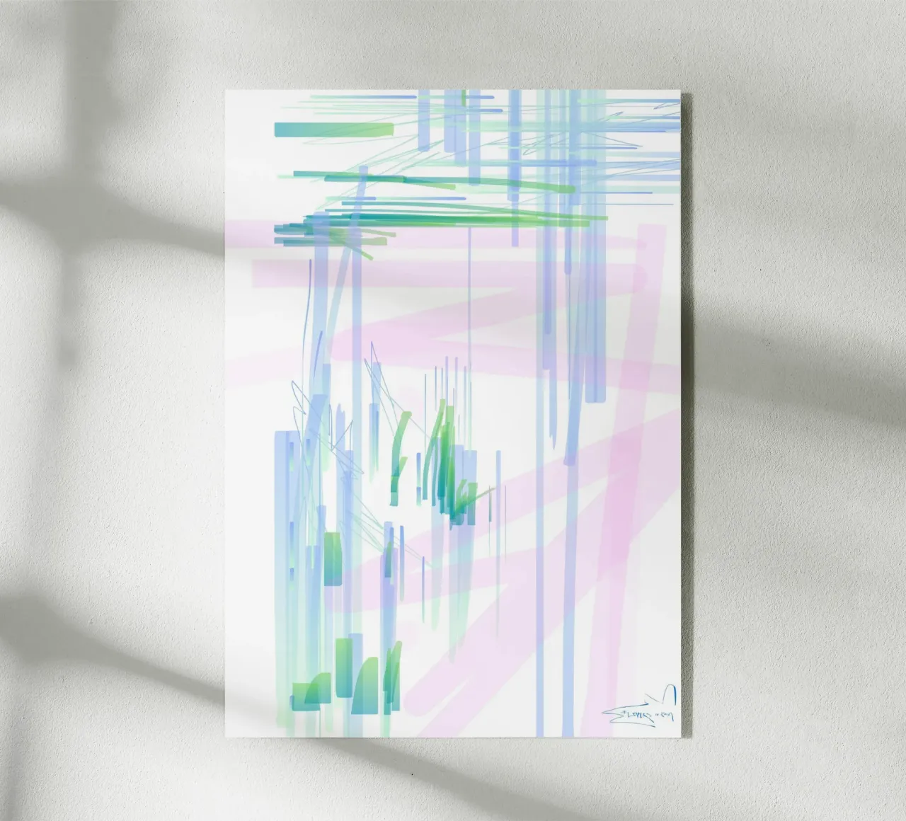 FLOWERS IN RAIN plexiglass da evy