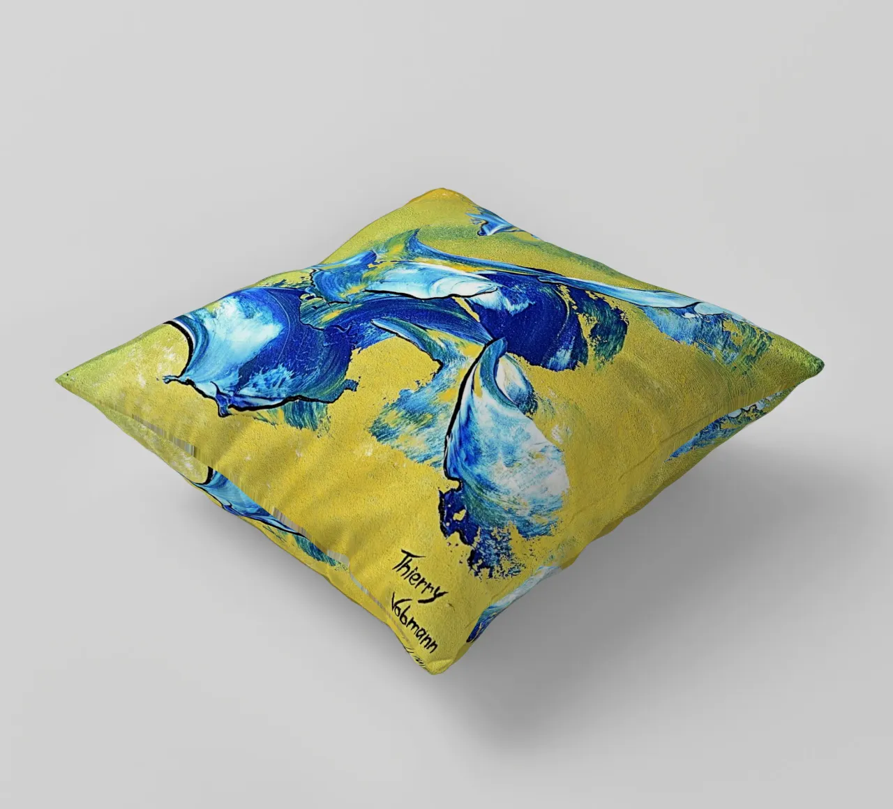 IDEAL GIFT 113 cuscino da Thierry Vobmann Abstract painting