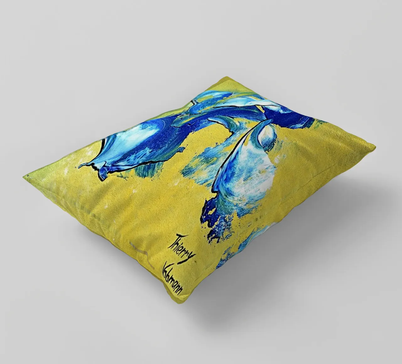 IDEAL GIFT 113 cuscino da Thierry Vobmann Abstract painting