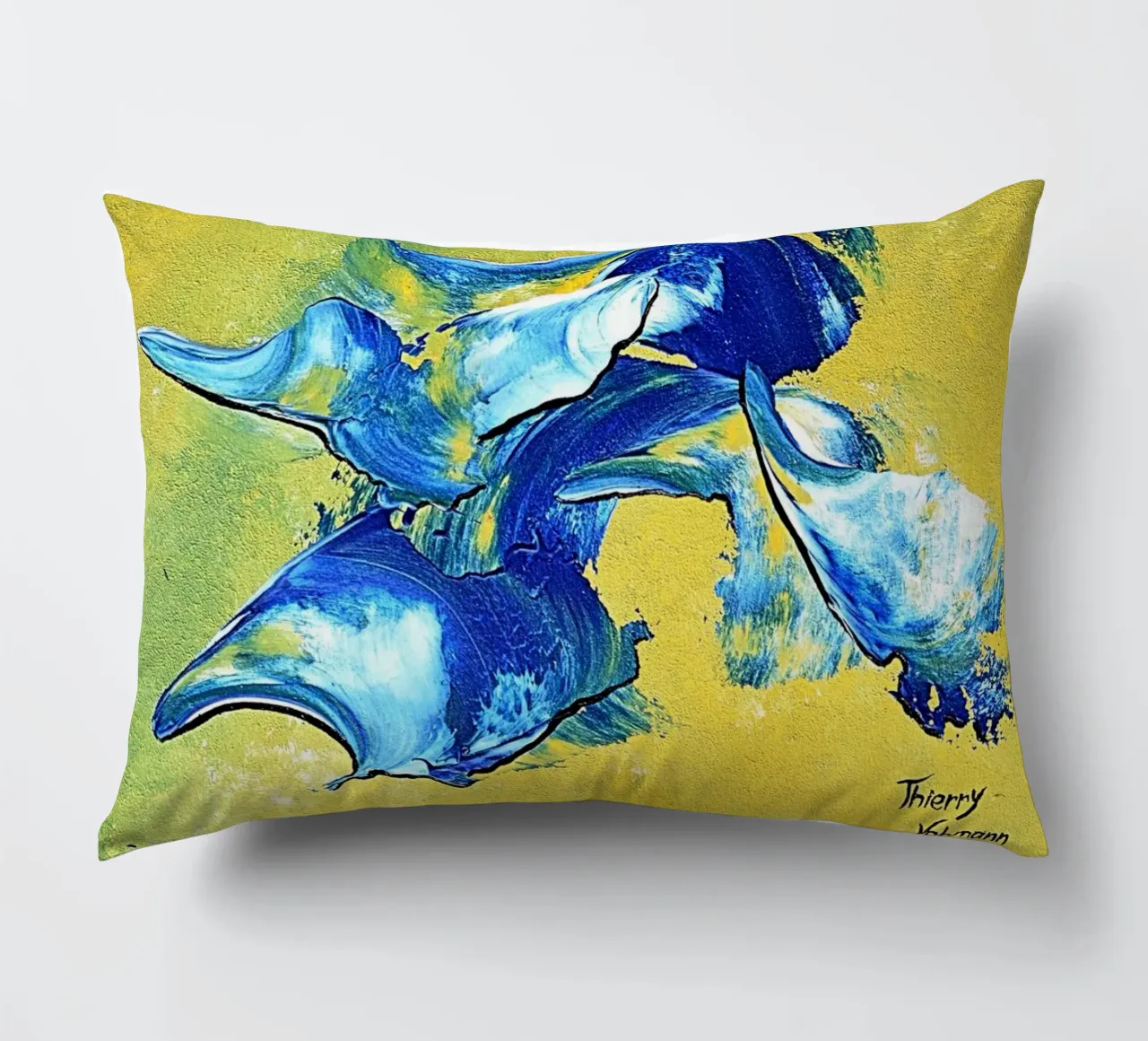 IDEAL GIFT 113 cuscino da Thierry Vobmann Abstract painting