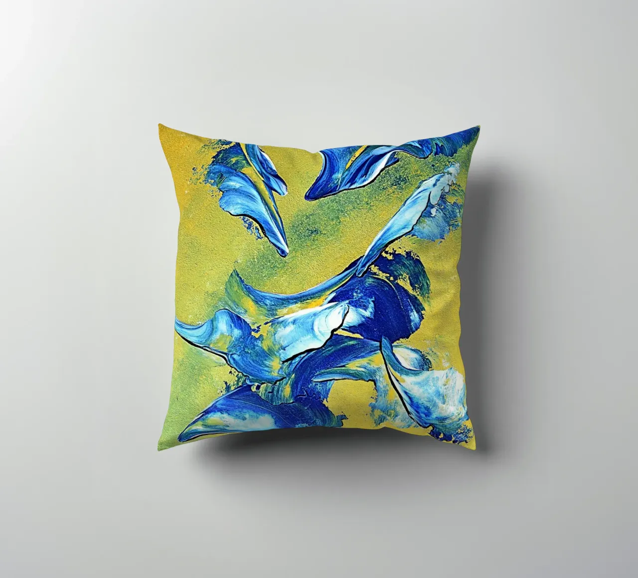 IDEAL GIFT 113 cuscino da Thierry Vobmann Abstract painting
