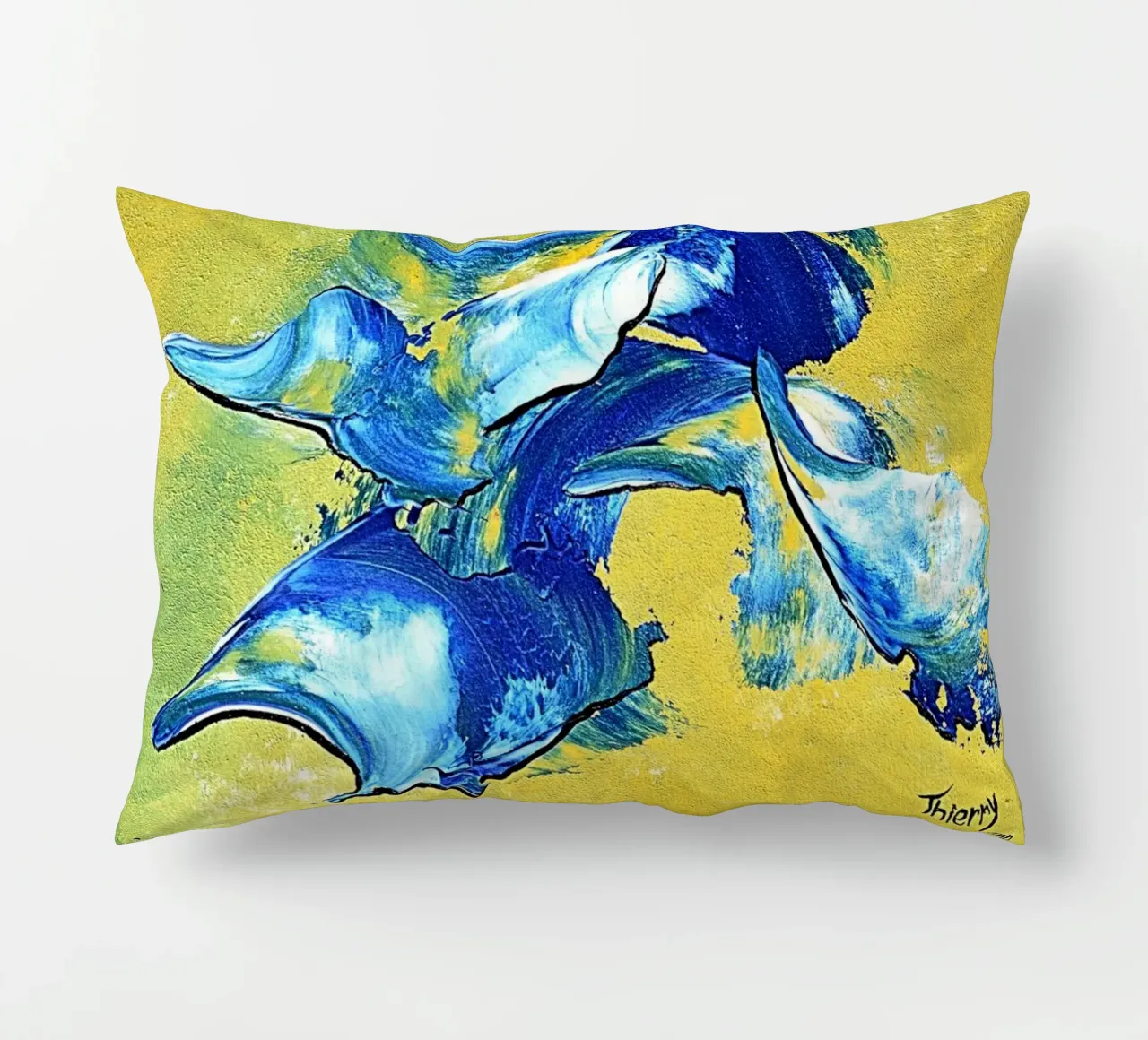 IDEAL GIFT 113 cuscino da Thierry Vobmann Abstract painting