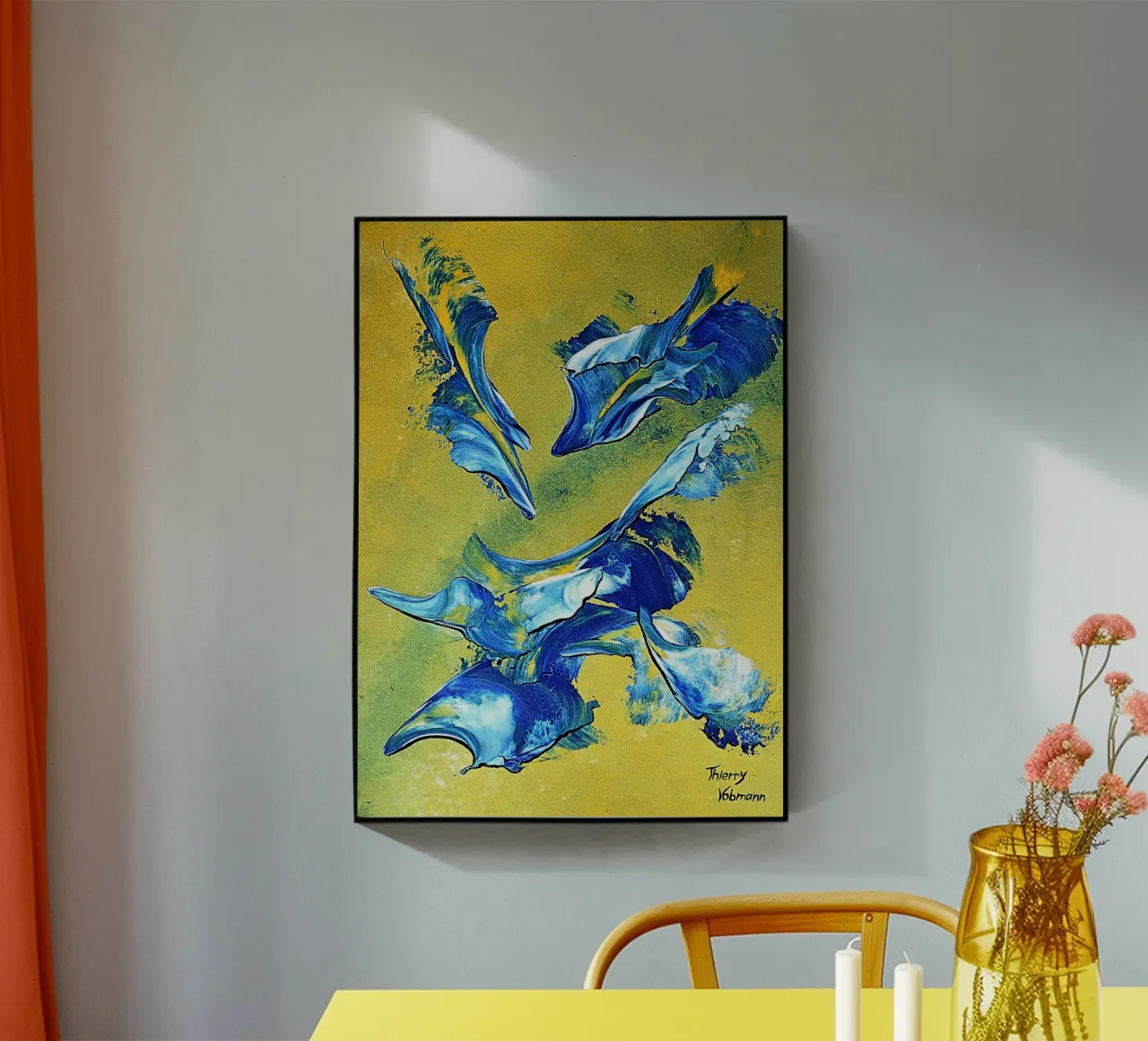 IDEAL GIFT 113 metacrilato de Thierry Vobmann Abstract painting