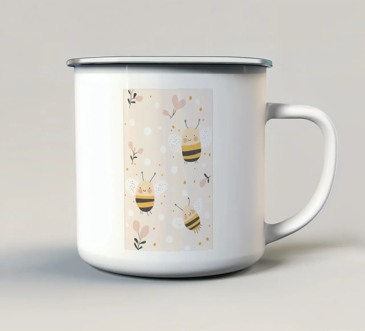 Stampa Bumble Bee per la cameretta tazza in smalto da Little Lola