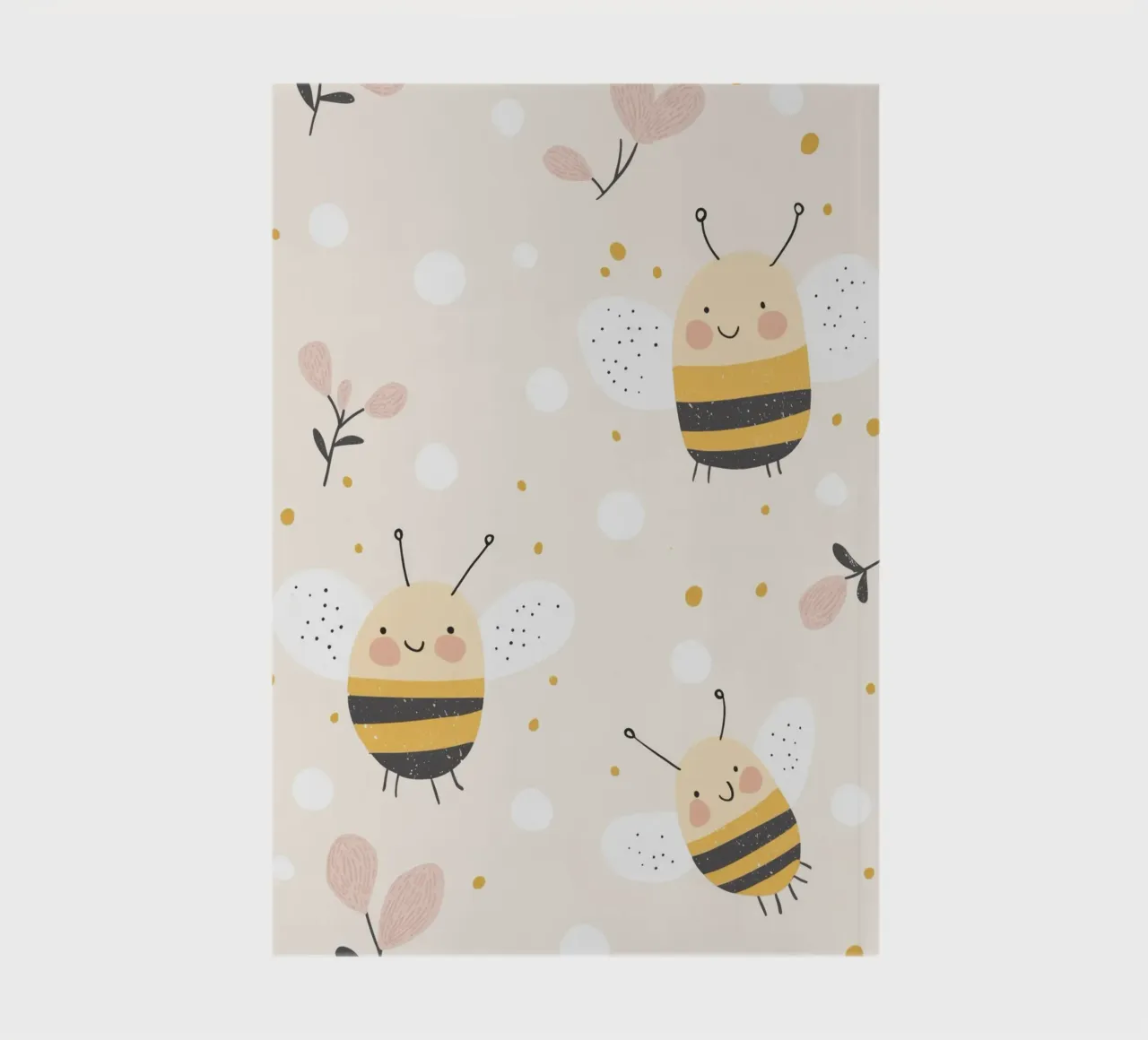 Bumble Bee Print For Nursery notebook by Little Lola