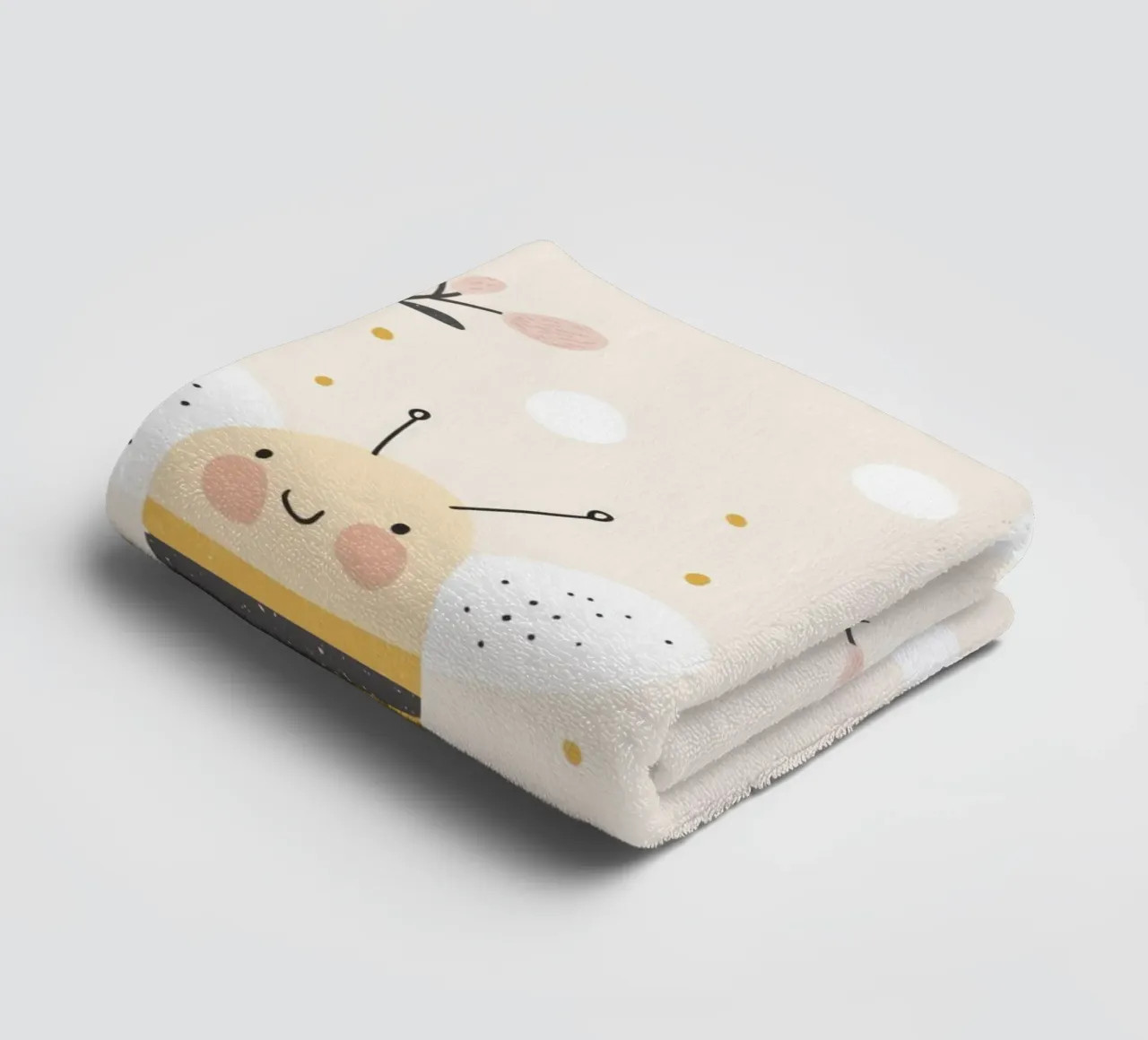 Stampa Bumble Bee per la cameretta asciugamano da bagno da Little Lola
