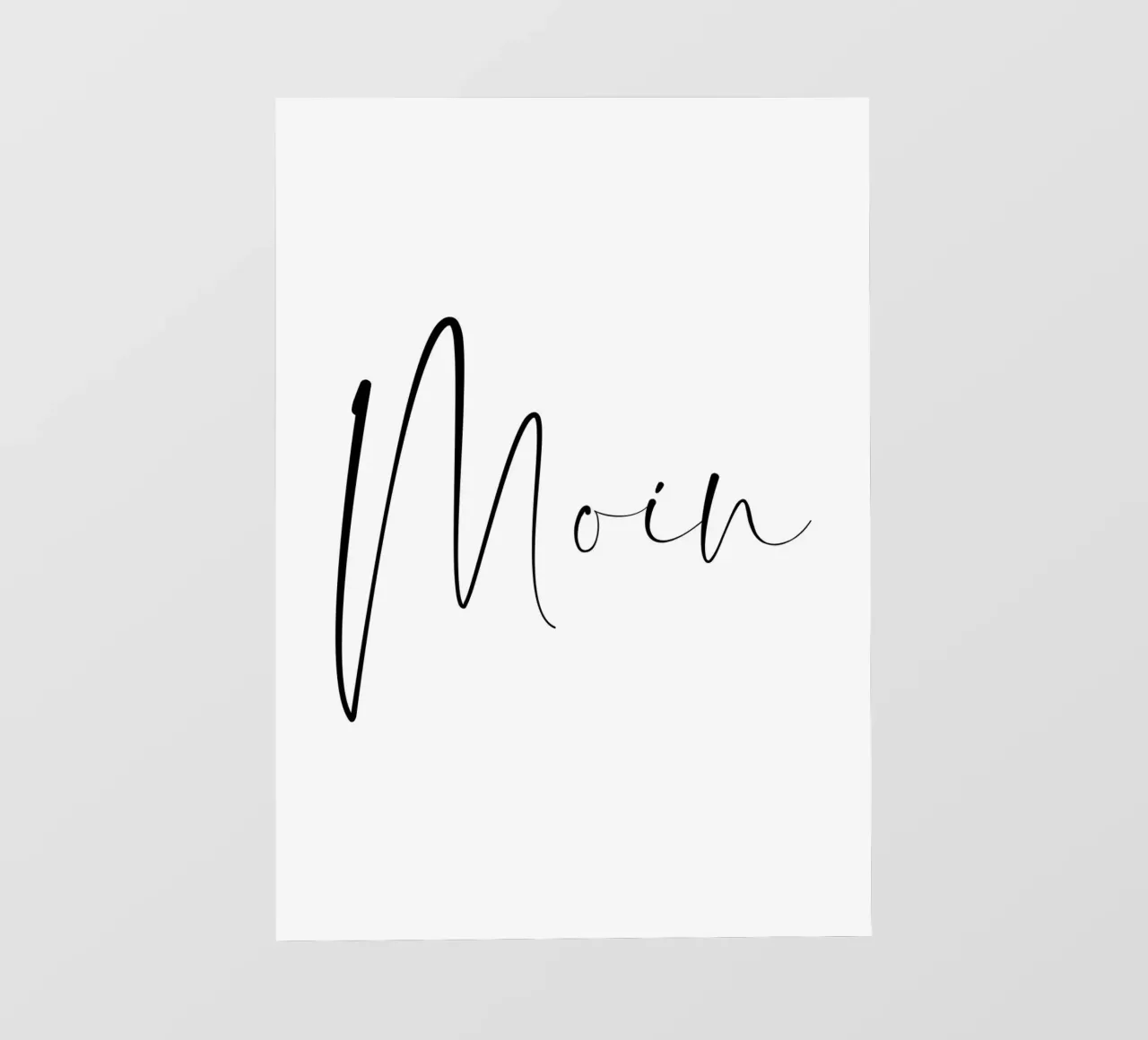 Moin - Schreibschrift Backlit Folie von BAINAI
