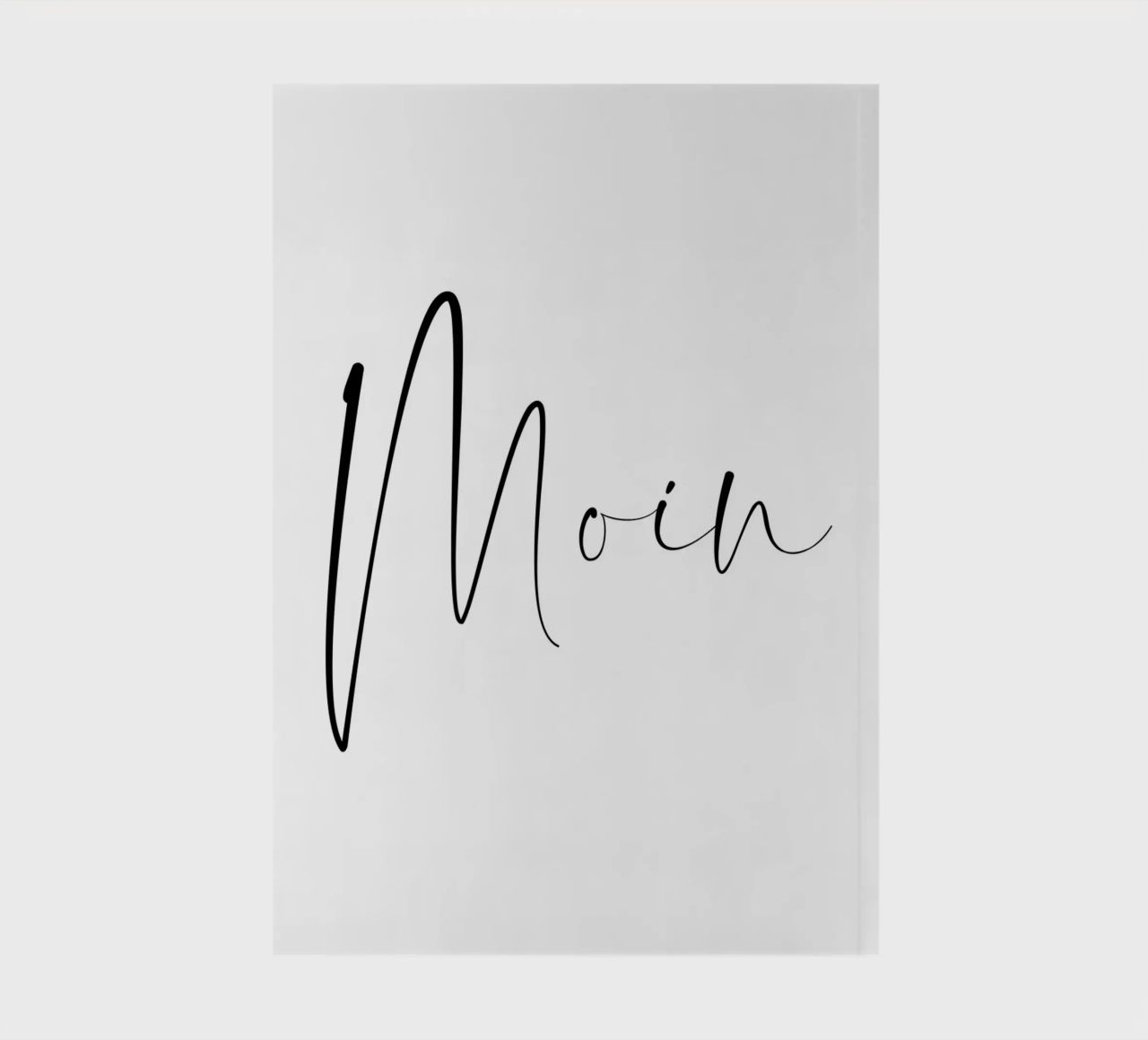 Moin - Schreibschrift notebook by BAINAI