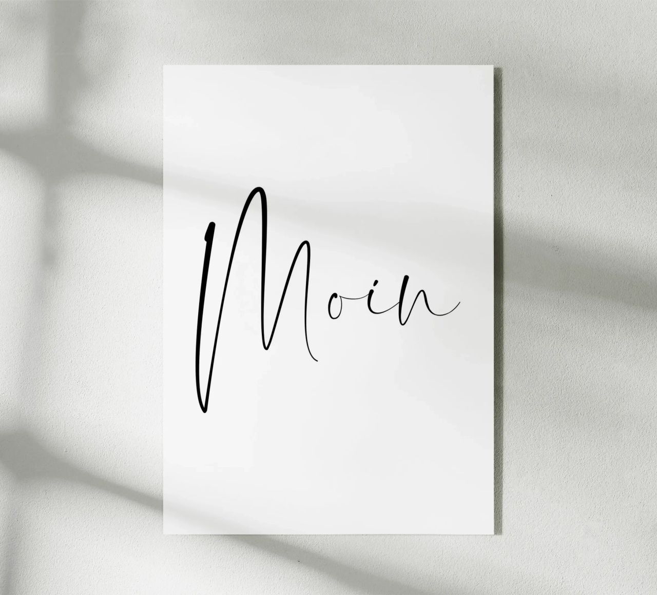 Moin - Schreibschrift plexiglass da BAINAI