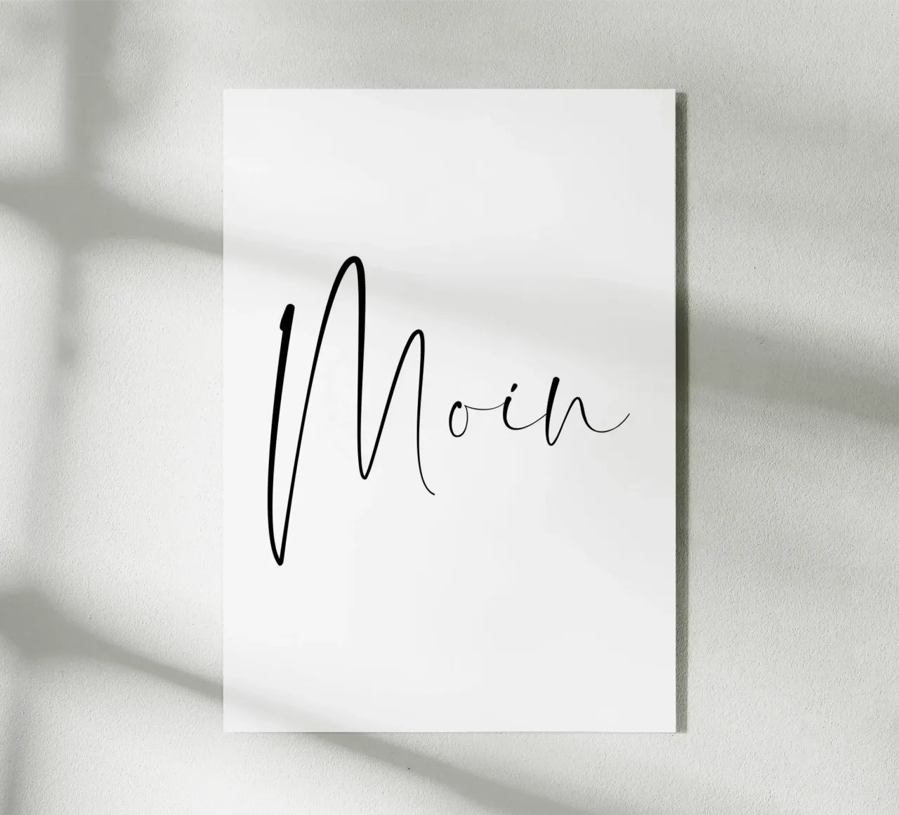 Moin - Schreibschrift plexiglass da BAINAI