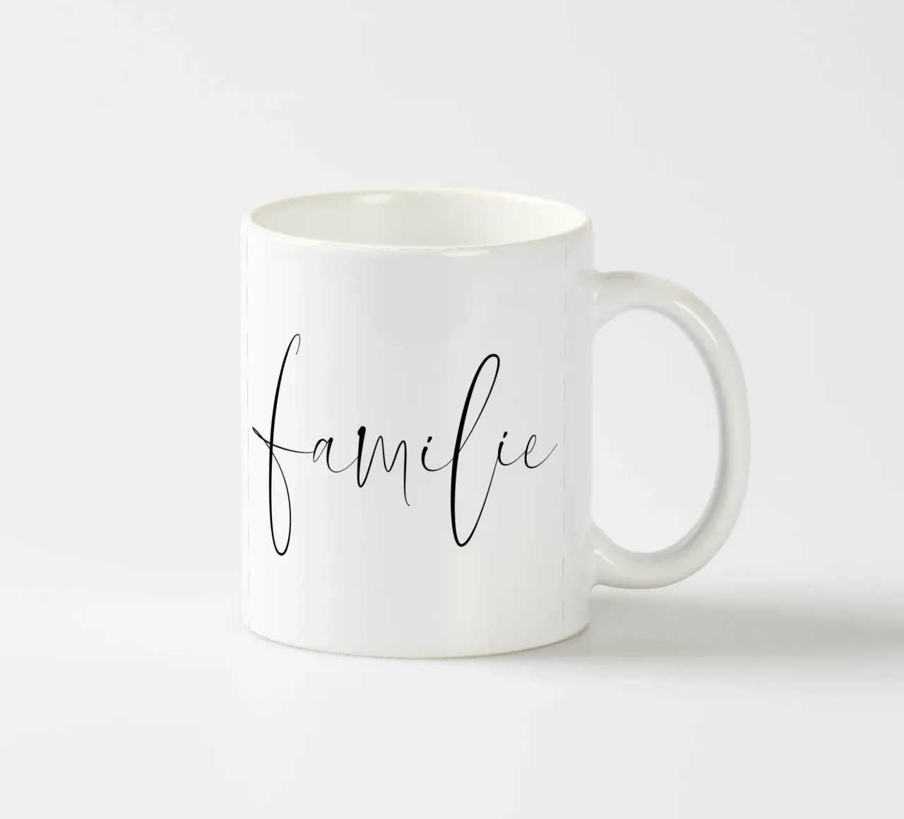 Familie - Schreibschrift tazza in ceramica da BAINAI