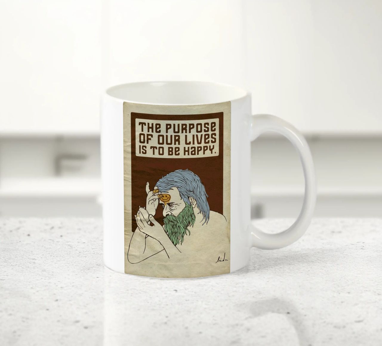 The Purpose tazza in ceramica da Linda van Bruggen