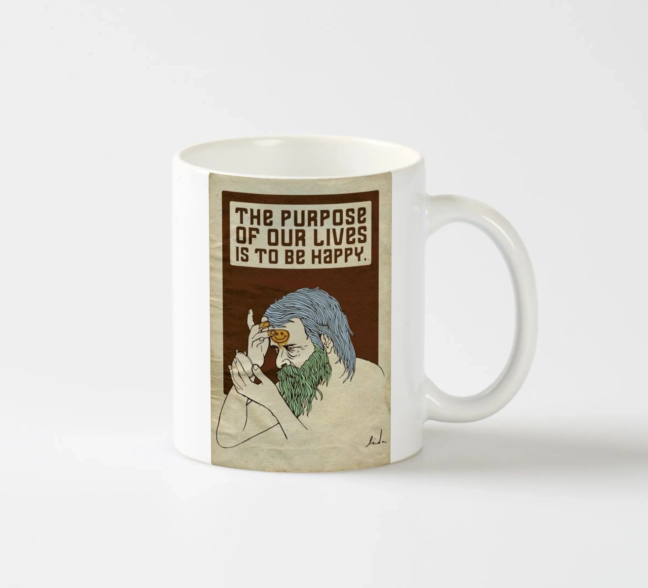 The Purpose tazza in ceramica da Linda van Bruggen