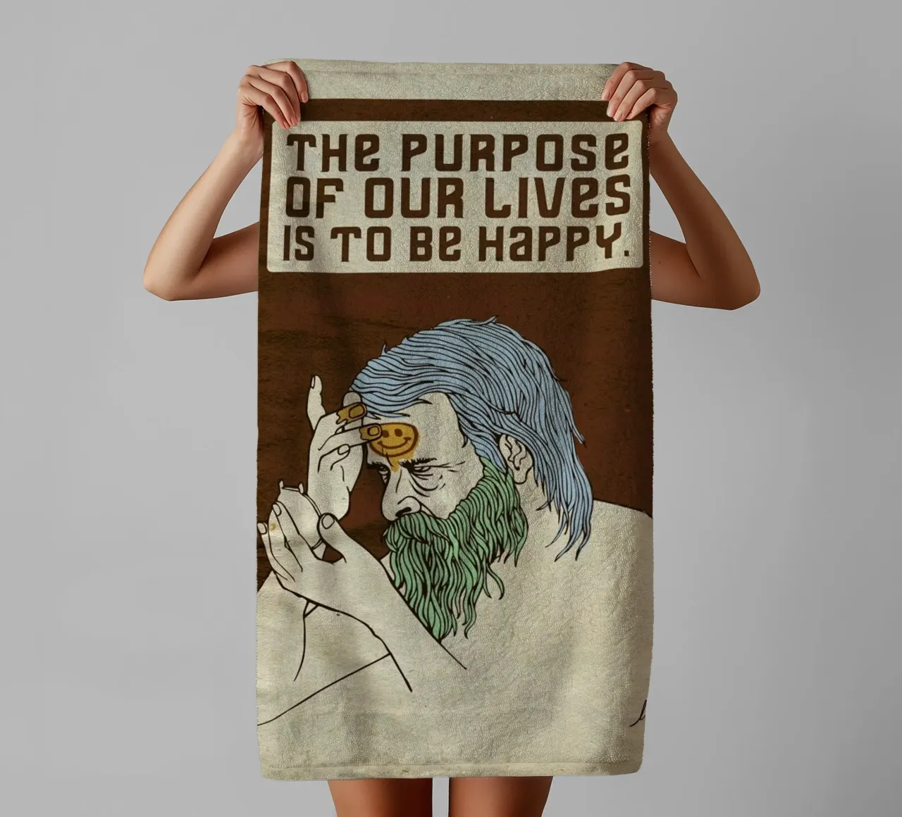The Purpose asciugamano da bagno da Linda van Bruggen