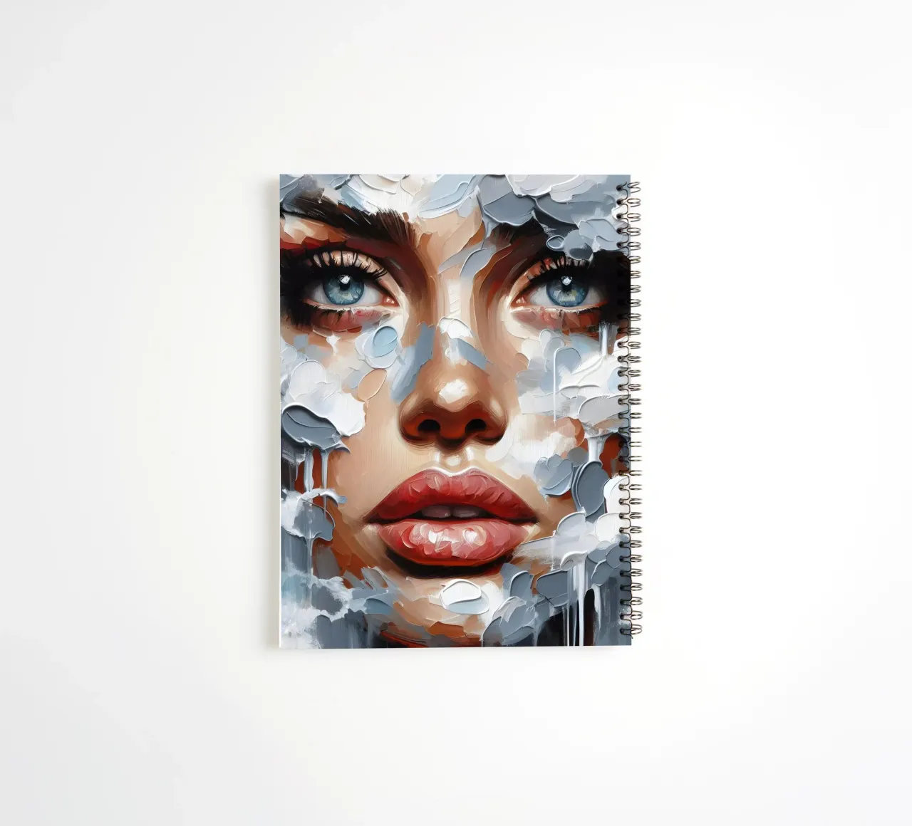 Head In The Clouds Portrait spiral notebook by ARTOMATIC