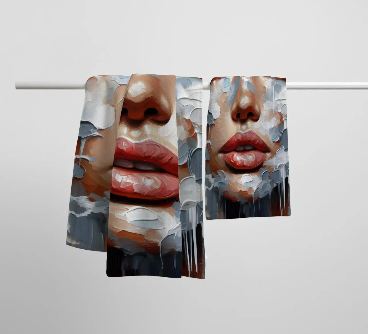 Head In The Clouds Portrait towel by ARTOMATIC