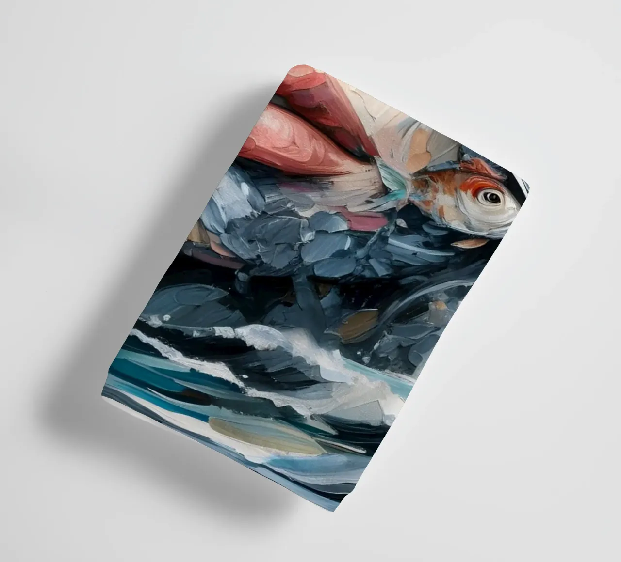 FISCH IN UNRUHIGEN GEWÄSSERN MALEREI Handtuch von ARTOMATIC