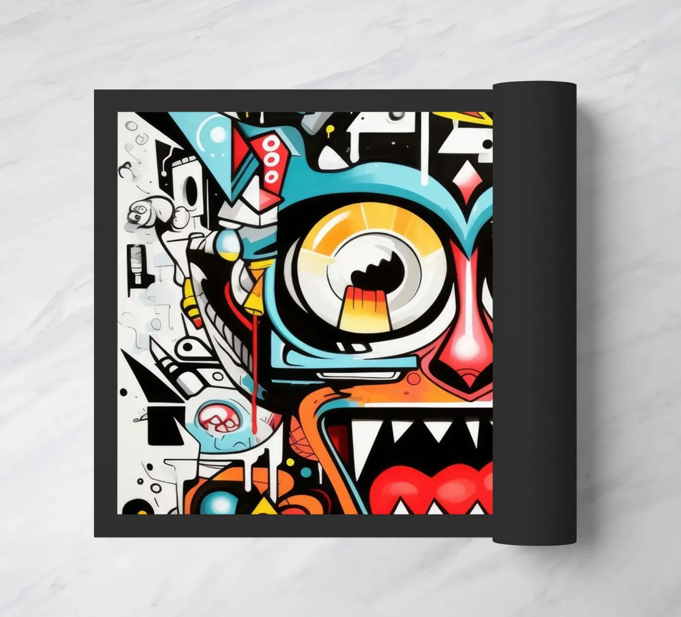 graffiti animals doormat by Art Digital Visuel