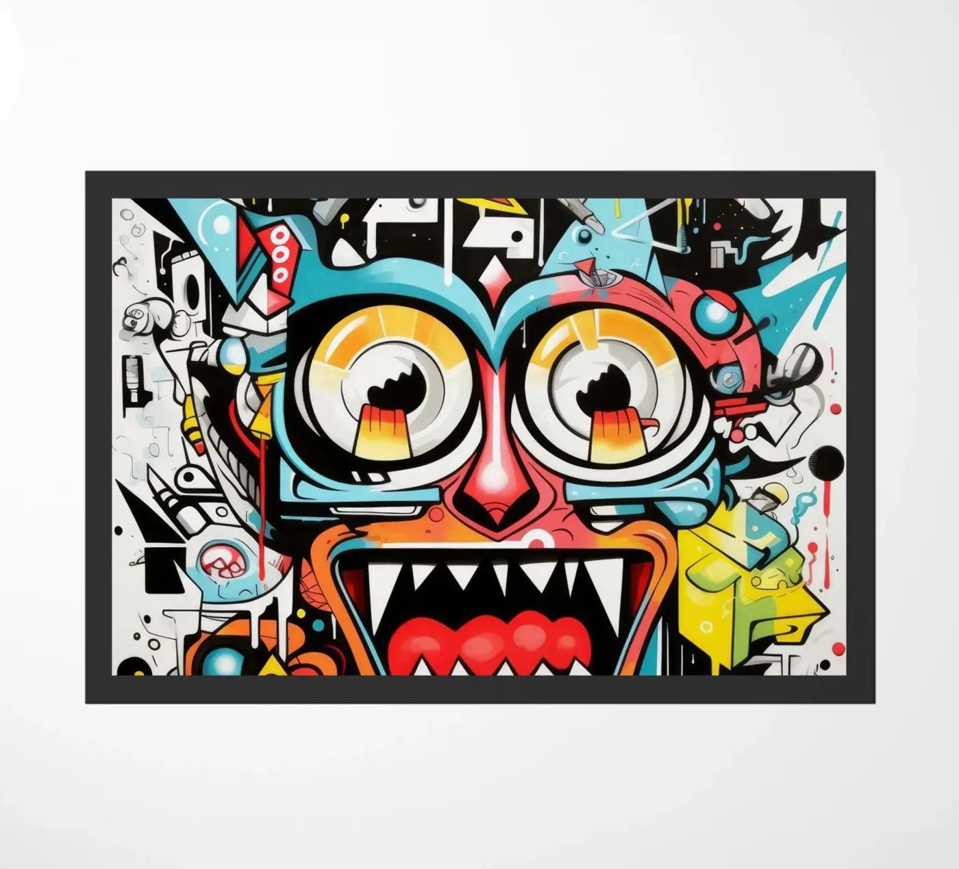 graffiti animals doormat by Art Digital Visuel