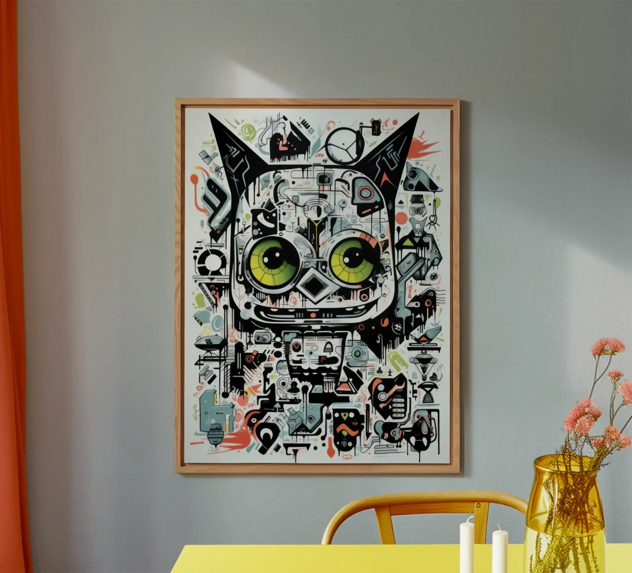 animali graffiti alluminio dibond da Art Digital Visuel