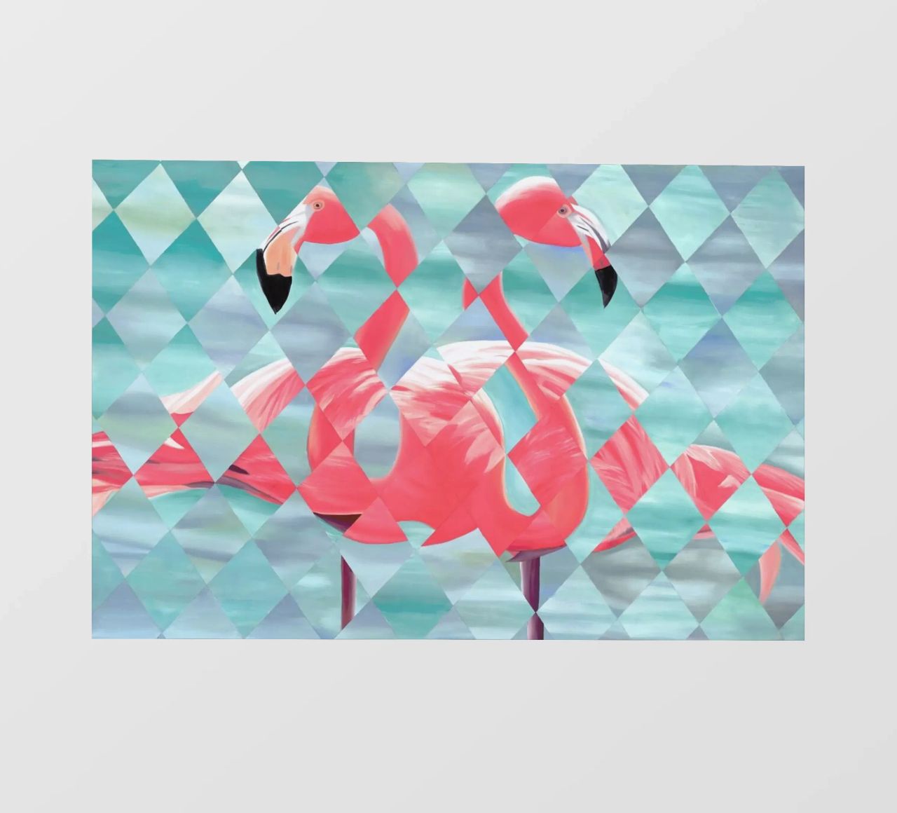 Flamingo pellicola backlit da Allison Chaplin