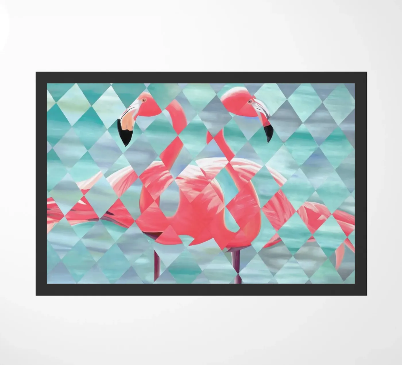 Flamingo deurmat van Allison Chaplin