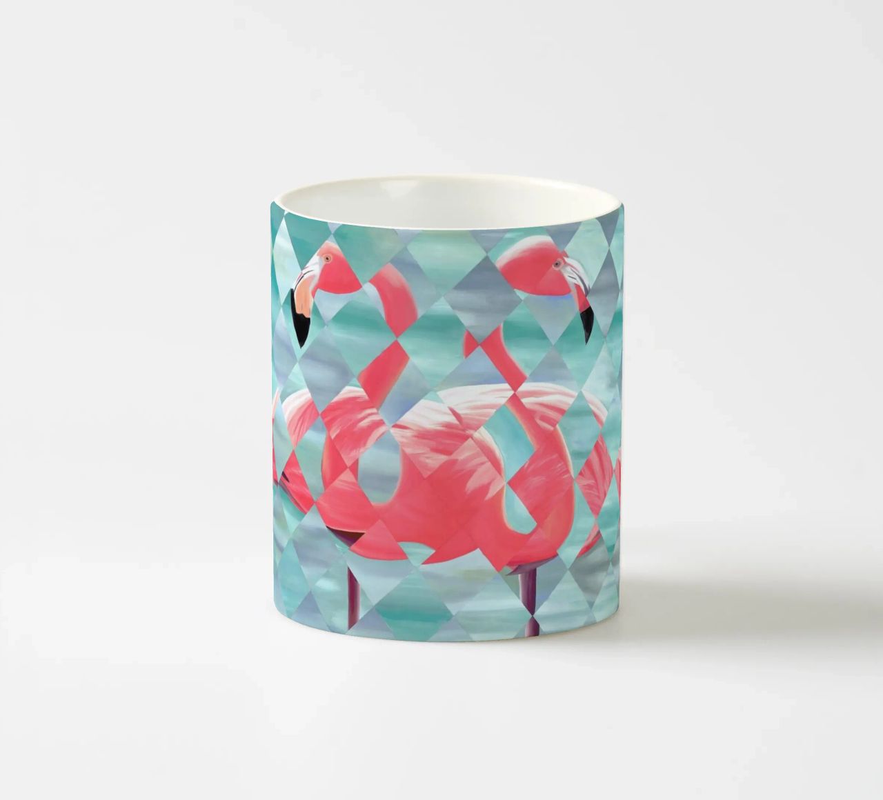 Flamingo tazza in ceramica da Allison Chaplin