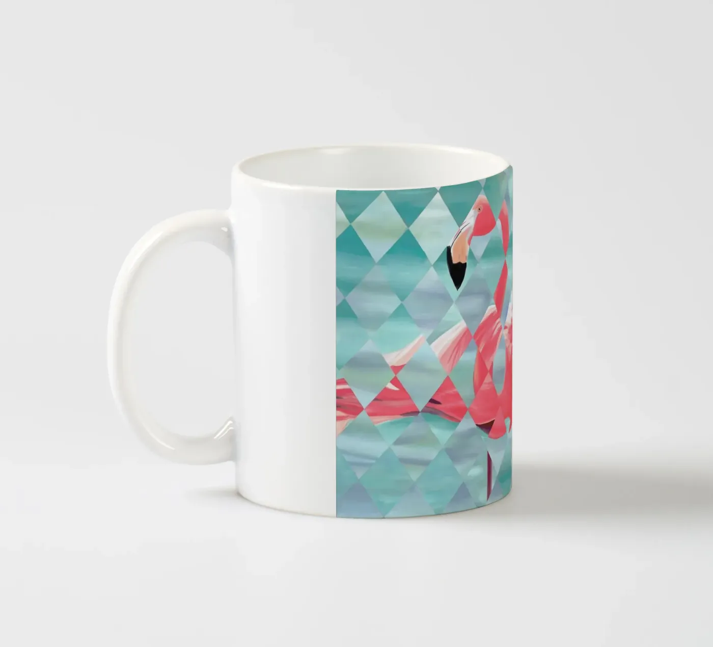 Flamingo Keramik Tasse von Allison Chaplin
