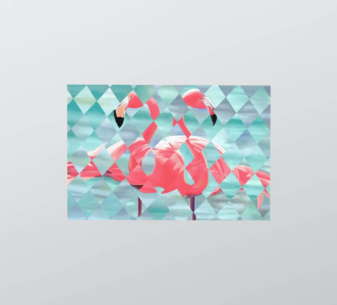 Flamingo sticker van Allison Chaplin