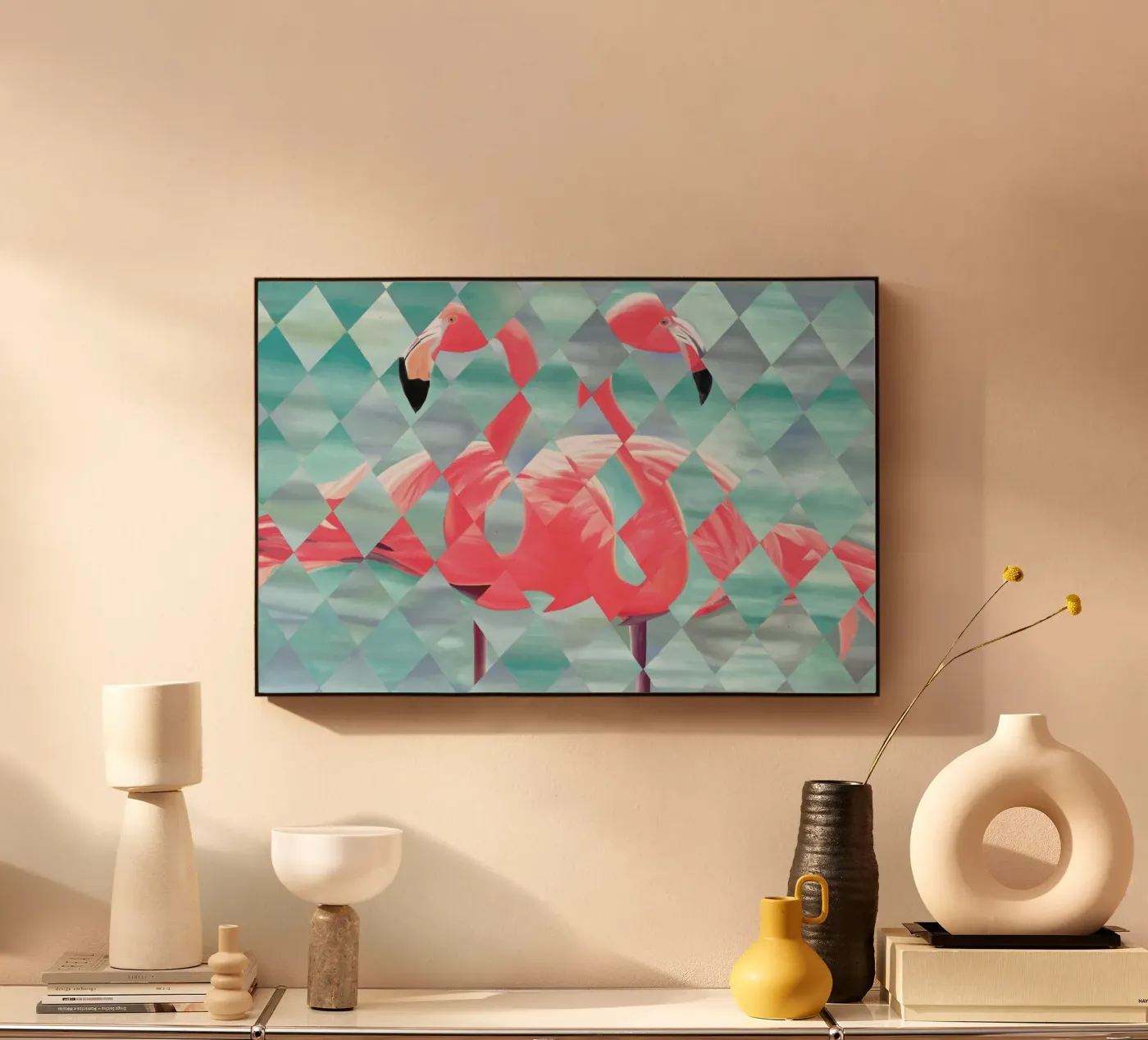 Flamingo plexiglas de Allison Chaplin