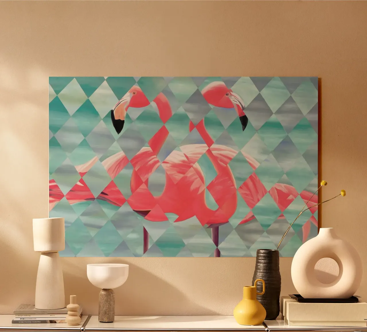 Flamingo plexiglass da Allison Chaplin