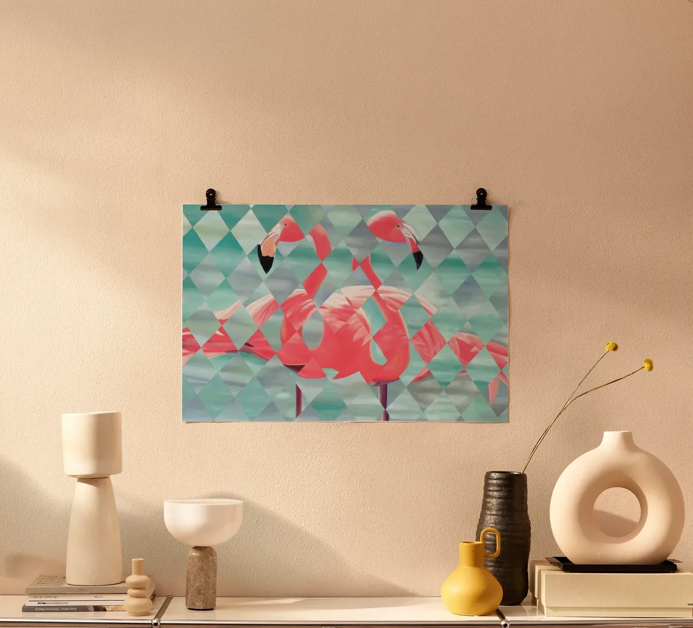 Flamingo Poster von Allison Chaplin