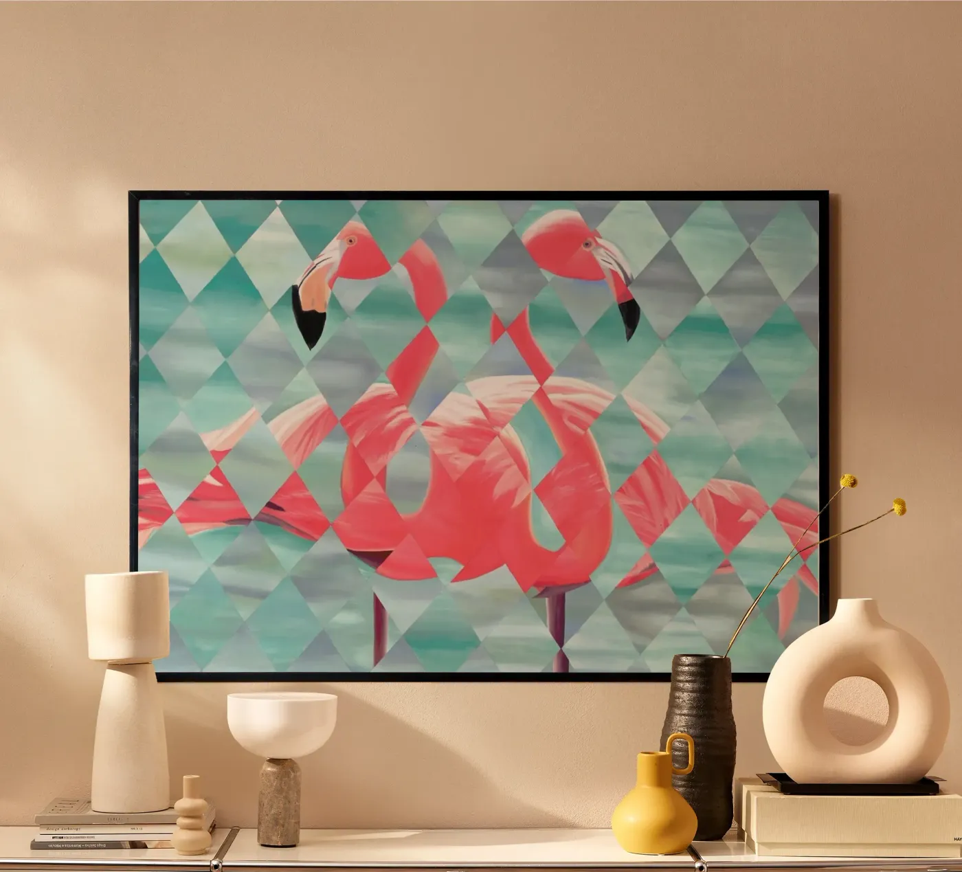 Flamingo Poster von Allison Chaplin