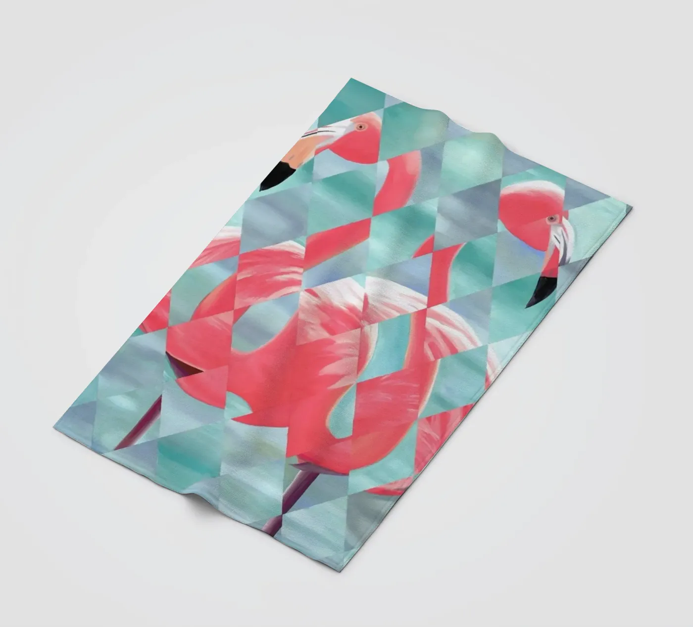 Flamingo fleecedeken van Allison Chaplin