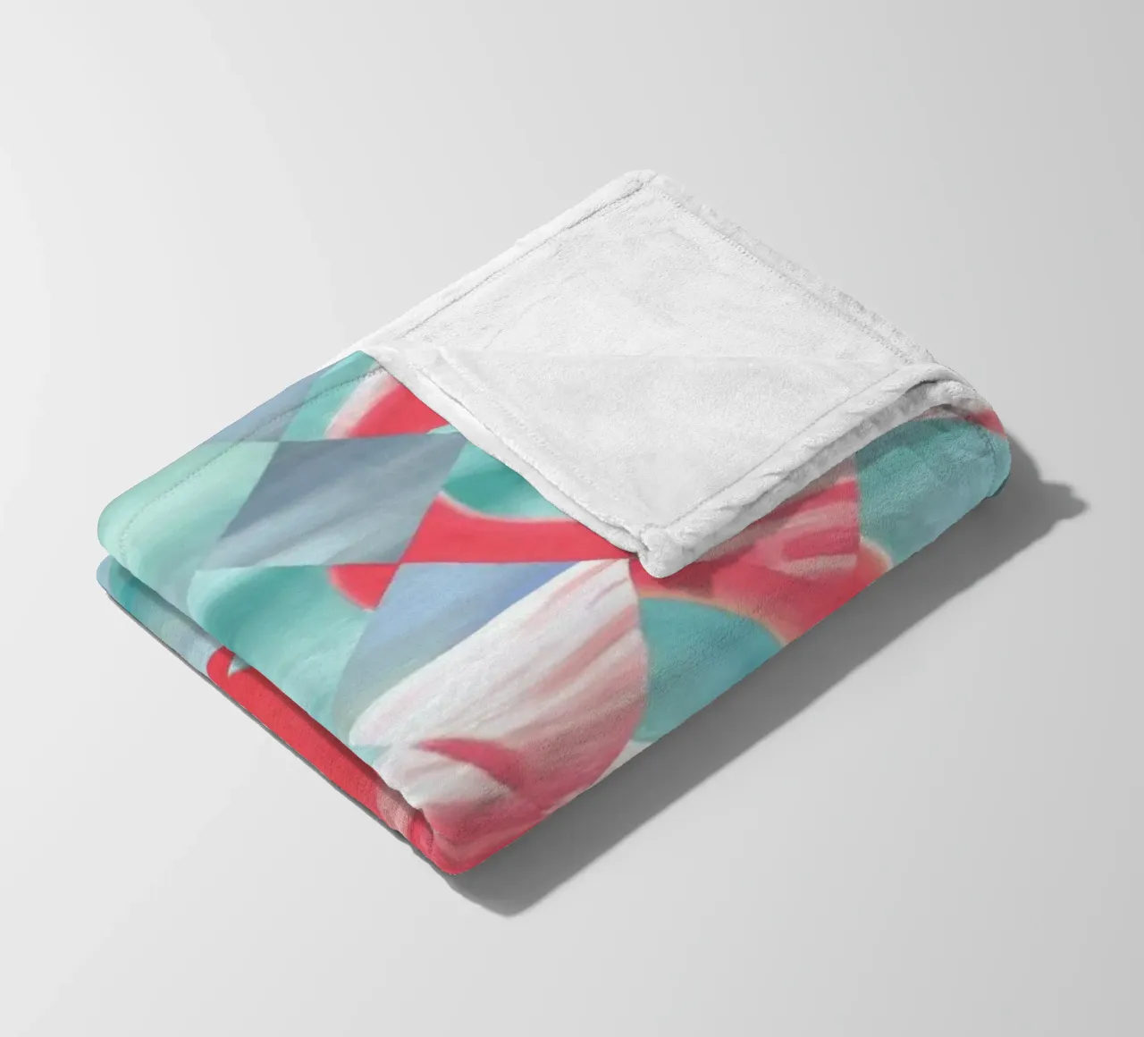 Flamingo fleece blanket by Allison Chaplin