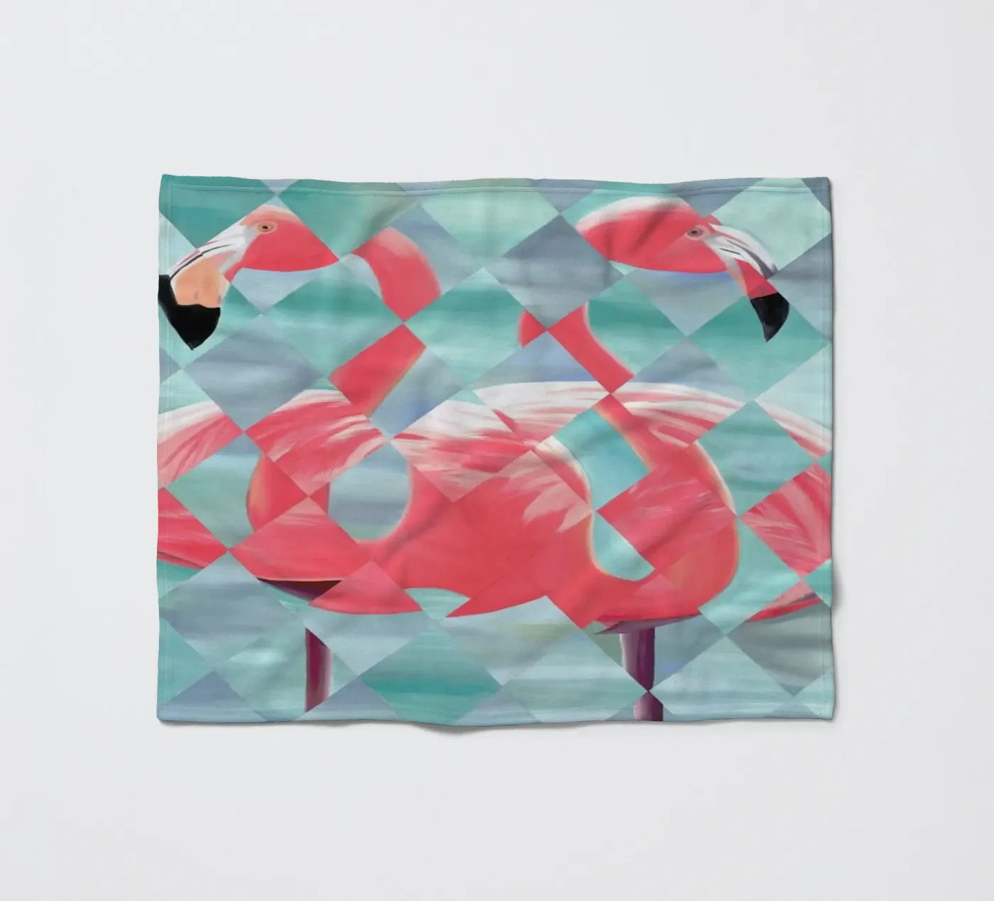 Flamingo fleecedeken van Allison Chaplin