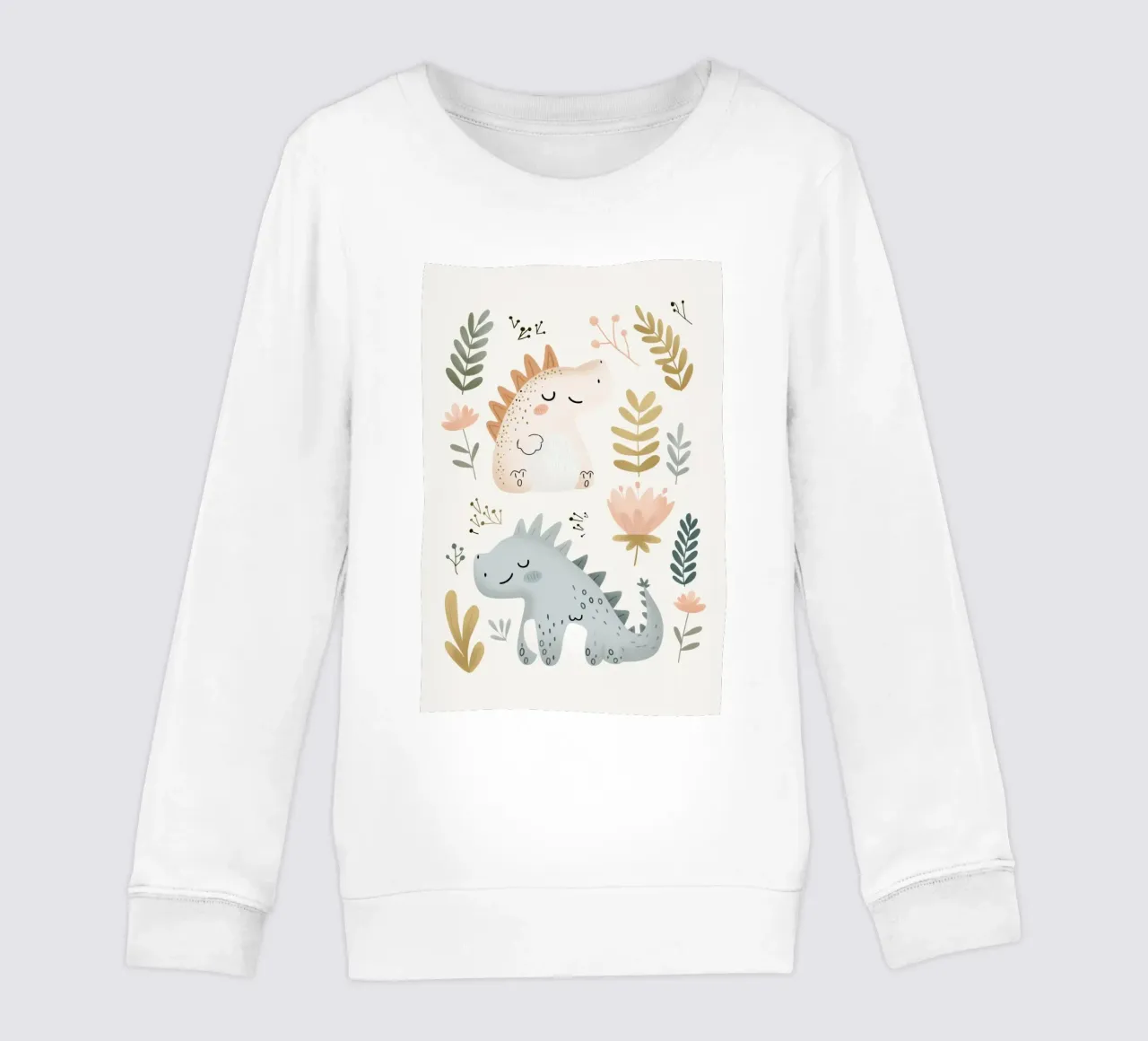 Dinosaur Print for Nursery, Pastel Kids Wall Art felpa bambino da Little Lola