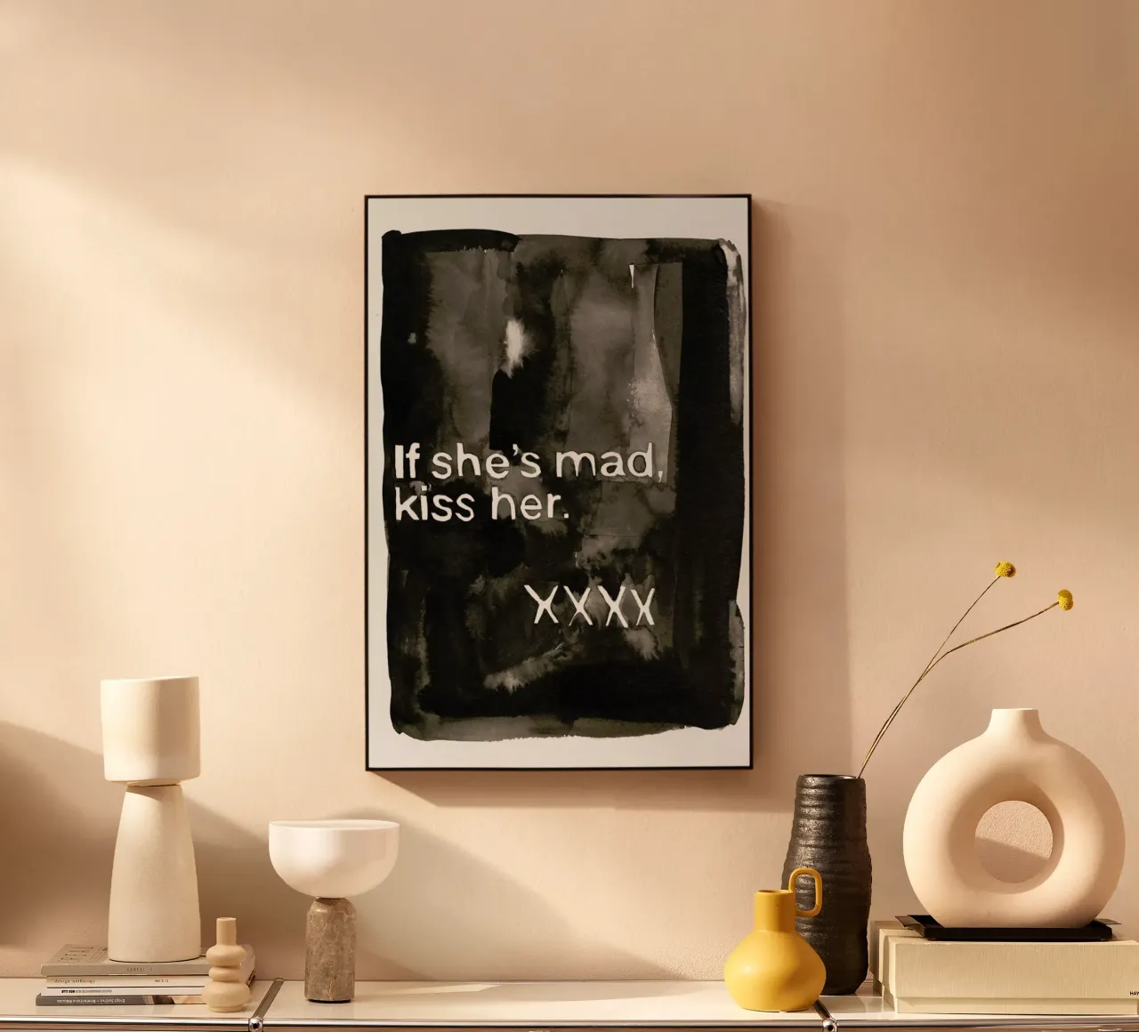 King Queen acryl van Victoria Verbaan