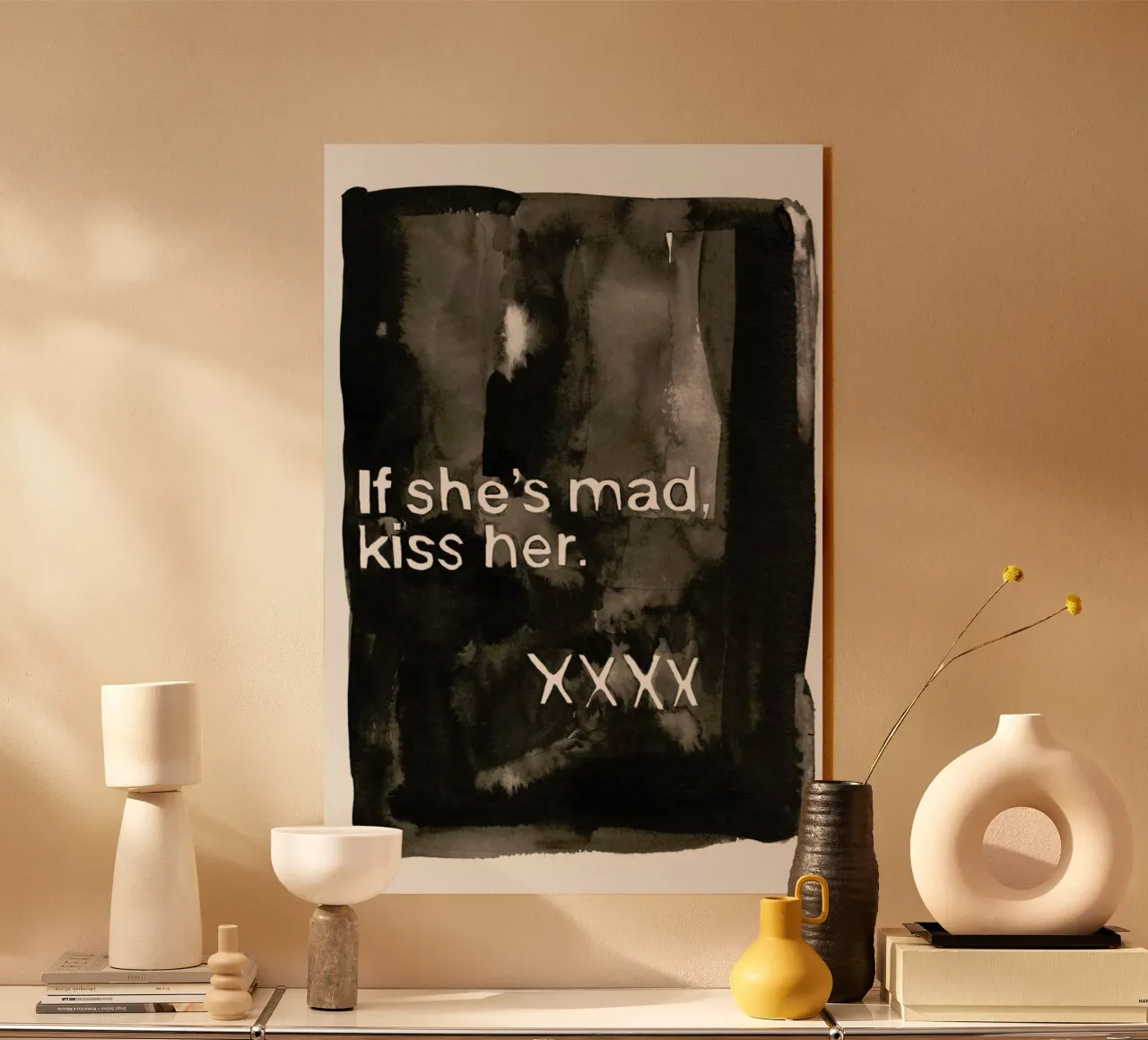 King Queen acryl van Victoria Verbaan