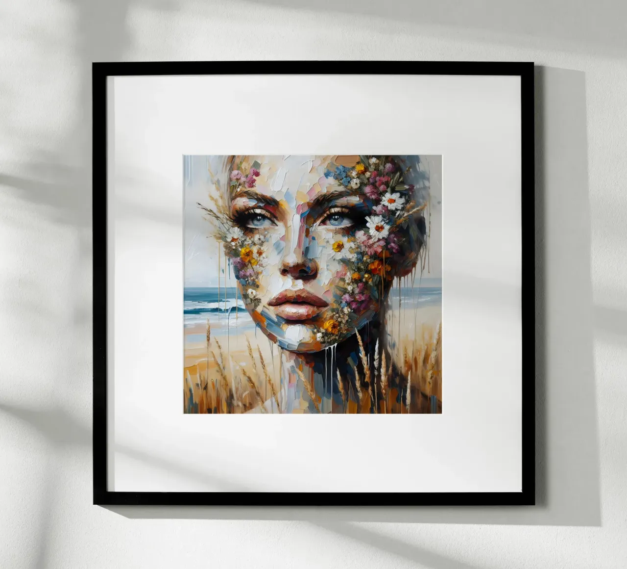 FIORI DI CAMPO SULLA SPIAGGIA PITTURA carta hahnemühle da ARTOMATIC
