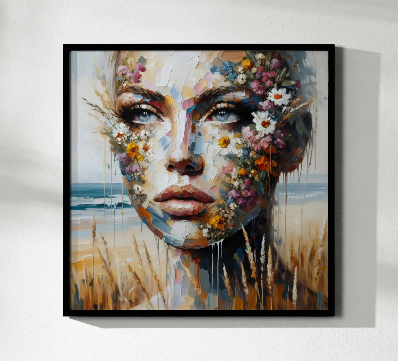 FIORI DI CAMPO SULLA SPIAGGIA PITTURA carta hahnemühle da ARTOMATIC