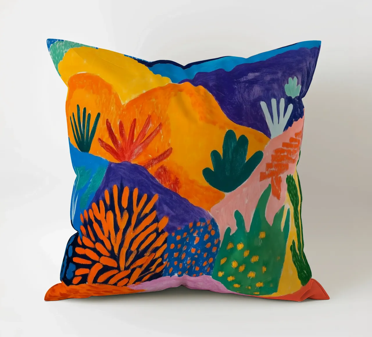 Il Monte Teide ispirato da Matisse cuscino da studiofox