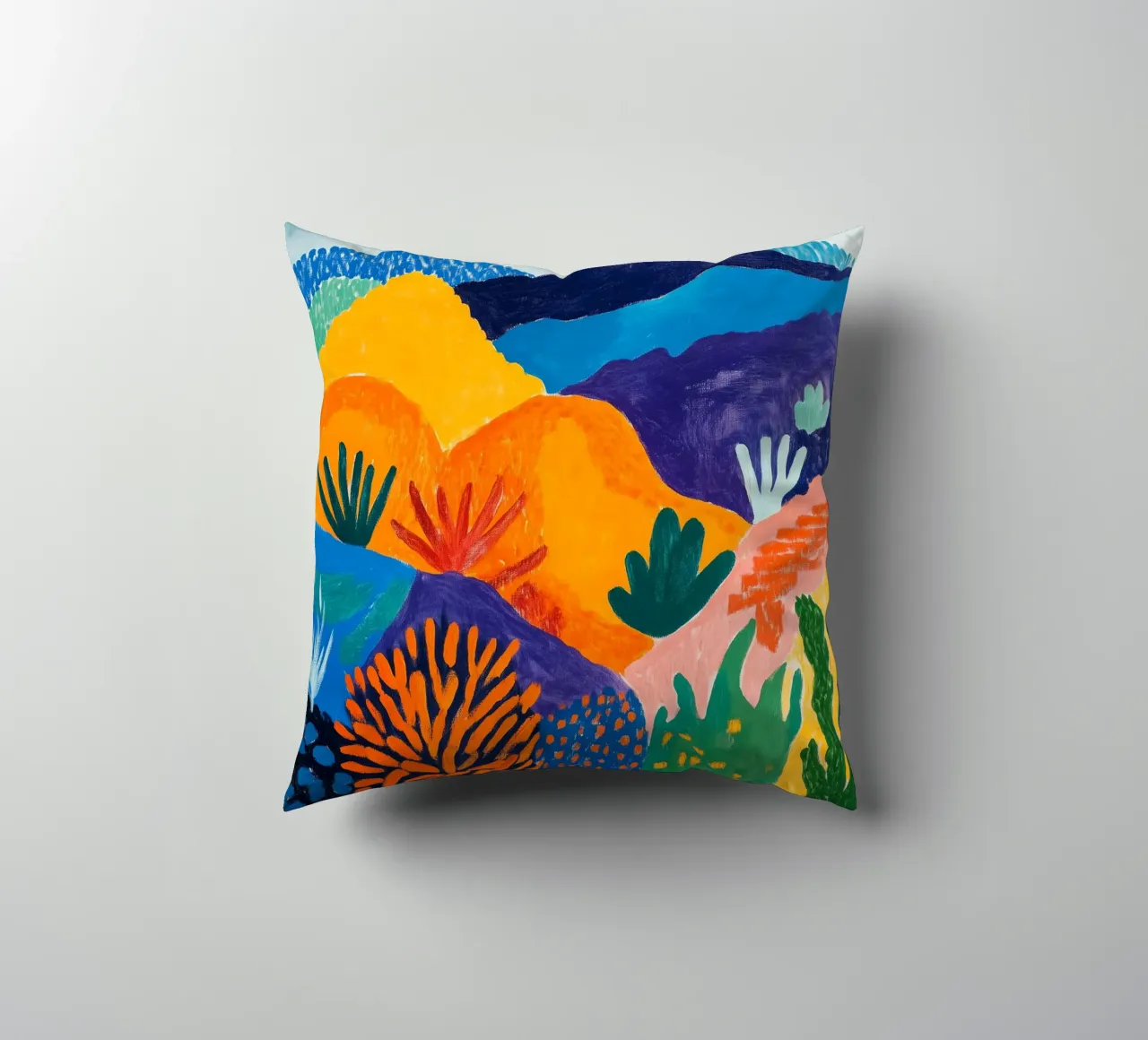 Il Monte Teide ispirato da Matisse cuscino da studiofox