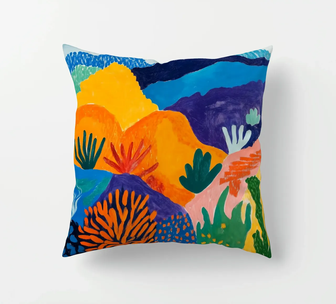 Il Monte Teide ispirato da Matisse cuscino da studiofox