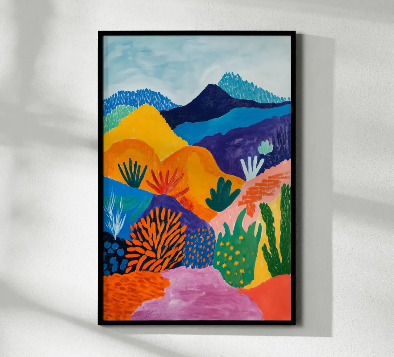 Mont Teide inspiré par Matisse poster de studiofox