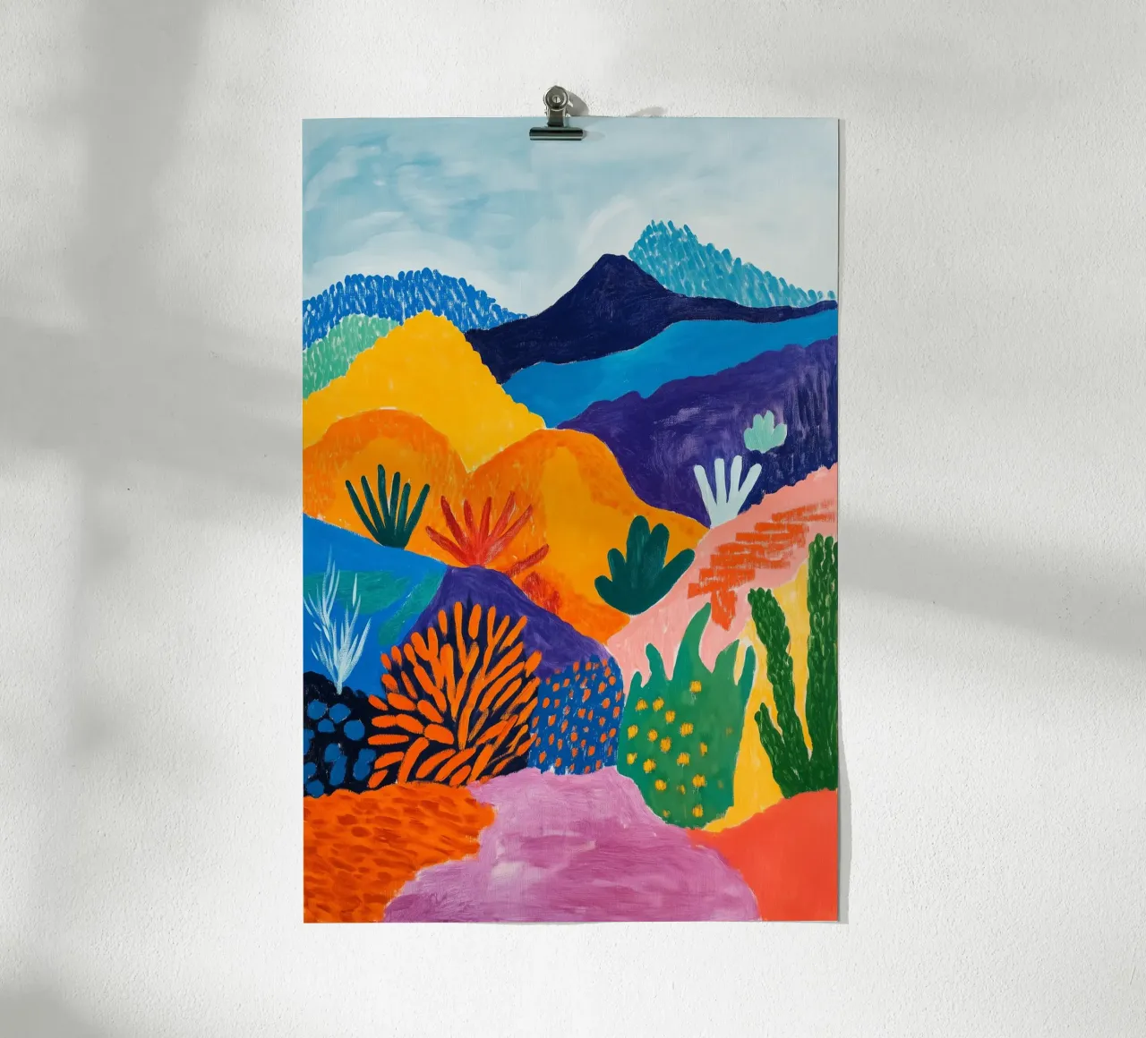 Mont Teide inspiré par Matisse poster de studiofox
