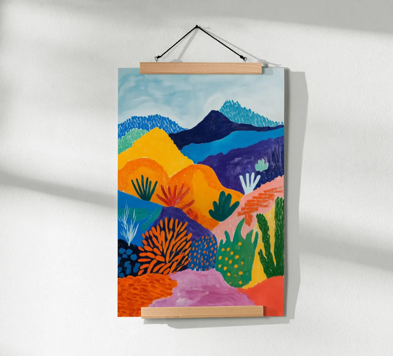 Mont Teide inspiré par Matisse poster de studiofox