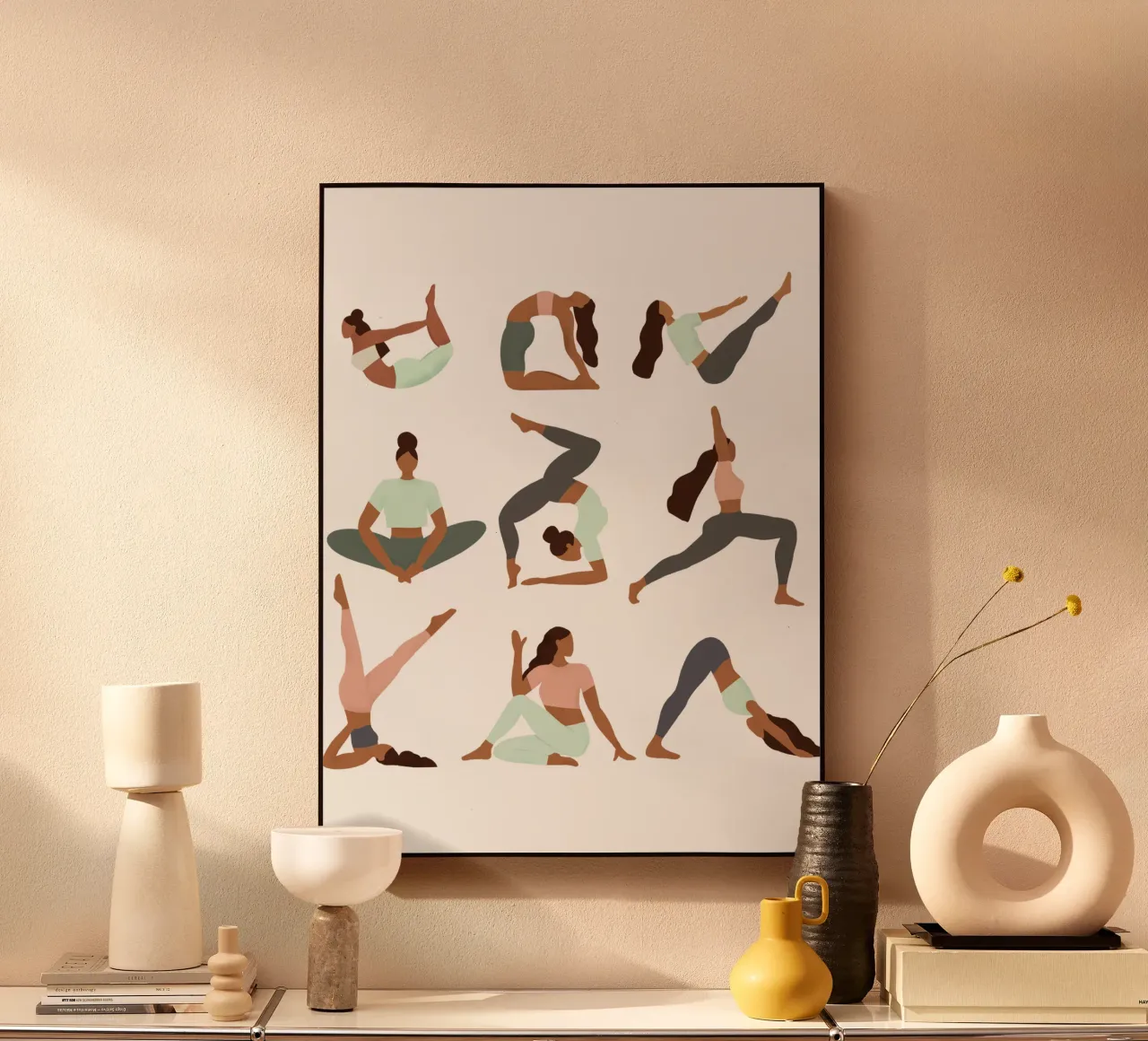 Yoga Asanas plexiglass da PetrArts